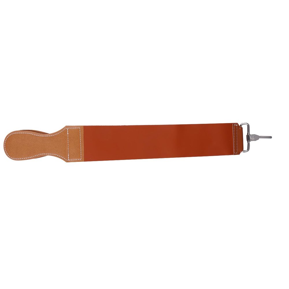 Straight Razor Strop Double Layer Sharpening Cloth with Buckle