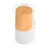 POPETPOP 20pcs 1ml Refillable Glass Roll on Perfume Bottles with Steel Ball and Wood Grain Cap, Essential Oil Container for Travel and Sample Aromatherapy view 2