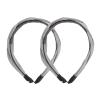 Abaodam Vintage Twisted Cross Hairband Braided Headband 2pcs Wide Grey Hair Accessories for Women Stylish Everyday Use view 1