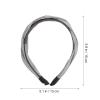 Abaodam Vintage Twisted Cross Hairband Braided Headband 2pcs Wide Grey Hair Accessories for Women Stylish Everyday Use view 2