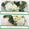 FOMIYES Rose Flower Crown Headband for Brides White Bridal Hair Accessories Flower Headband for Women and Wedding Floral Tiara view 3
