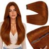 Full Shine Butterfly Weft Hair Extensions 24 Inch Copper 100g Volumizing view 1