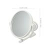 ULTECHNOVO Punch-Free Foldable Rotatable Wall Makeup Mirror Single-Sided Bathroom Mirror Decorative Vanity for Bathroom Use view 2