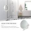 ULTECHNOVO Punch-Free Foldable Rotatable Wall Makeup Mirror Single-Sided Bathroom Mirror Decorative Vanity for Bathroom Use view 3