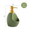 Body Wash Dispenser Refillable Dishwashing Liquid Dispenser for Kitchen Sink Soap with Gold Pump Aesthetic Bathroom Decor(Gray) view 2