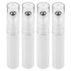 CATIEBYE 4pcs White 5ml Glass Roller Bottles for Eye Cream and Essential Oils, Refillable Portable Travel Roll-on Bottles with Stainless Steel Ball for Facial Serum Massage view 1