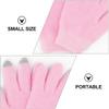 Abaodam 2 Pairs Moisturizing Gloves with Screen Touch Function, Gel Hand Care Mittens for Dry Cracked Skin, Spa Beauty Gloves for Overnight Hand Hydration and Essential Oil Treatment view 3