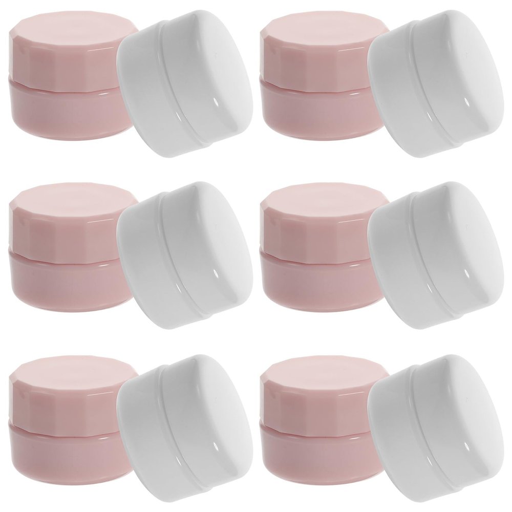 12 Pack Small Refillable Cosmetic Jars 3g PP for Cream Lotion