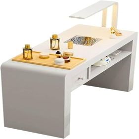 Professional Manicure Table with Dust Collector & LED Lamp, Nail Beauty Workstation, Storage Drawers for Salon & Home Use, Ultimate Nail Care Station,100 * 40 * 78cm