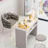 Professional Manicure Table with Dust Collector & LED Lamp, Nail Beauty Workstation, Storage Drawers for Salon & Home Use, Ultimate Nail Care Station,100 * 40 * 78cm view 2