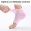 3 Pairs Silicone Heel Socks, Heel Socks for Dry Cracked Feet Women Elbow Protector with Gel Pads Breathable Elastic Elbows Protectors for Dry Cracked Skin Care view 4