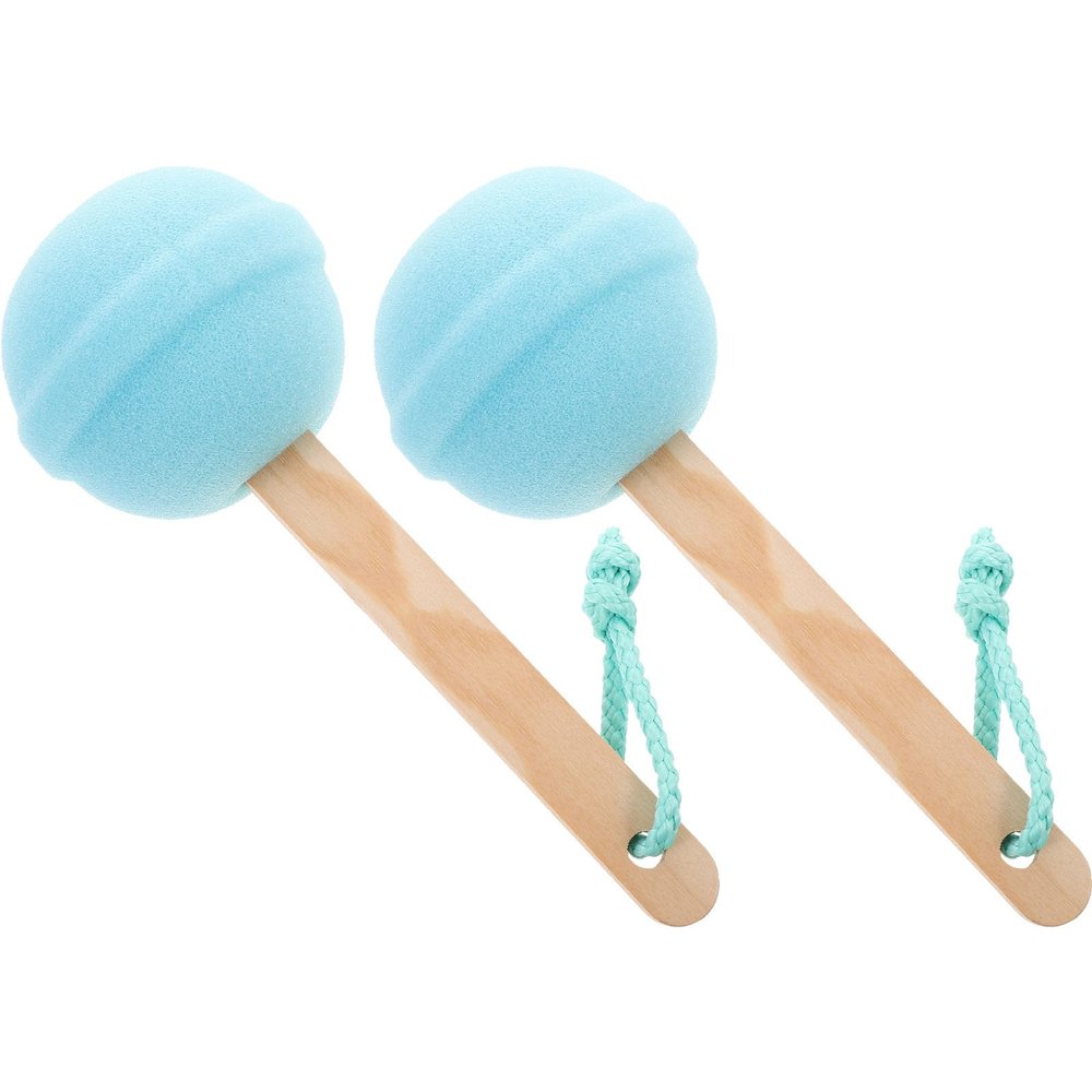 Hemobllo 2pcs Lollipop Shaped Exfoliating Shower Body Scrubber Sponge Bath Sponge for Deep Cleaning and Skin Exfoliation with Hanging Rope for Women and Men Random Color