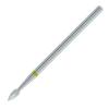 HYTOOS Diamond Nail Drill Bits for Cuticle Removal - Waterdrop XF Chrome Coated Rotary Burr for Dead Skin Cleaning, Professional Russian Manicure Accessories, Fit Electric Nail Drill Machines view 1