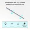 HYTOOS Diamond Nail Drill Bits for Cuticle Removal - 2mm Round Barrel Medium Chrome Coated Rotary Burr for Dead Skin Cleaning, Pro Russian Manicure Accessories, Fit Electric Nail Drill Machines view 3