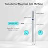 HYTOOS Diamond Nail Drill Bits for Cuticle Removal - 2mm Round Barrel Medium Chrome Coated Rotary Burr for Dead Skin Cleaning, Pro Russian Manicure Accessories, Fit Electric Nail Drill Machines view 4
