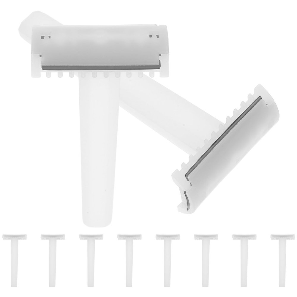HEANUJJ 10pcs Double Blade Disposable Razors for Hair Removal, Manual Shaver for Women and Men, Sensitive Skin Facial and Body Use, Portable Personal Care Tool