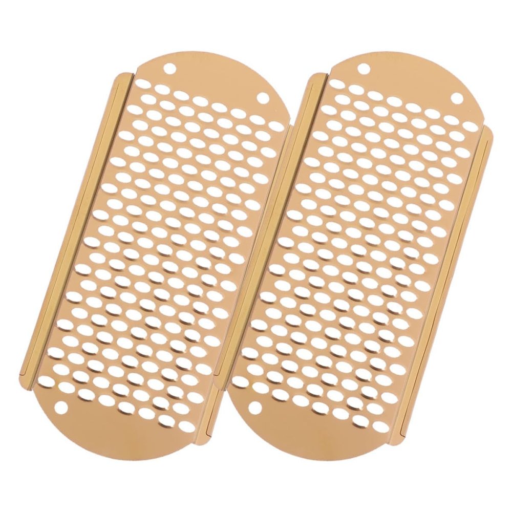 PLAFOPE 2pcs Rose Gold Foot Callus Remover Pedicure Foot File Dead Skin Removal Tool Heel Scraper for Home Use Corn Remover Grooming Kit