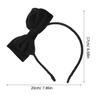 DEARMAMY Velour Bowknot Headband Christmas Party Hair Accessory Black Retro Decorative Hairband for Women view 2