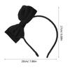 PRETYZOOM Velour Fabric Bowknot Headband for Women, Black Retro Christmas Hair Accessory, Decorative Wide Hairband Suitable for Holiday Parties and Festive Occasions view 2