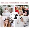 PRETYZOOM Velour Fabric Bowknot Headband for Women, Black Retro Christmas Hair Accessory, Decorative Wide Hairband Suitable for Holiday Parties and Festive Occasions view 3