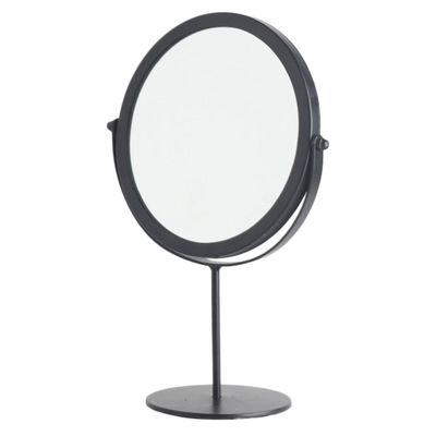 GALPADA Decorative Makeup Mirror for Desktop Home Use, Black High Stand Cosmetic Mirror for Womens Vanity and Dressing Table