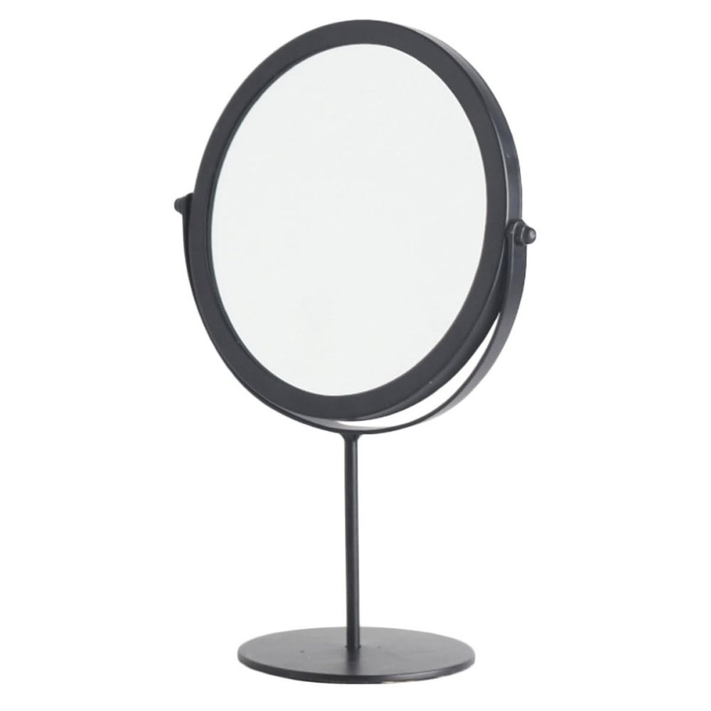 GALPADA Decorative Makeup Mirror for Desktop Home Use, Black High Stand Cosmetic Mirror for Womens Vanity and Dressing Table