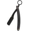 Mobestech Manual Folding Razor Holder for Beard Trimmer and Barber Straight Razor, Black Compact Storage Stand for Men's Shaving and Grooming Tools view 1