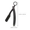 Mobestech Manual Folding Razor Holder for Beard Trimmer and Barber Straight Razor, Black Compact Storage Stand for Men's Shaving and Grooming Tools view 2