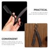 Mobestech Manual Folding Razor Holder for Beard Trimmer and Barber Straight Razor, Black Compact Storage Stand for Men's Shaving and Grooming Tools view 3