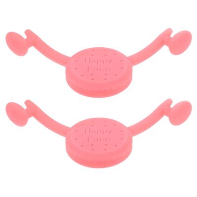 DIYEAH 2pcs Rose Smile Trainer Face Shaper and Dimple Trainer Facial Exerciser for Women, Face Firming Tool for Jawline and Neckline Tightening