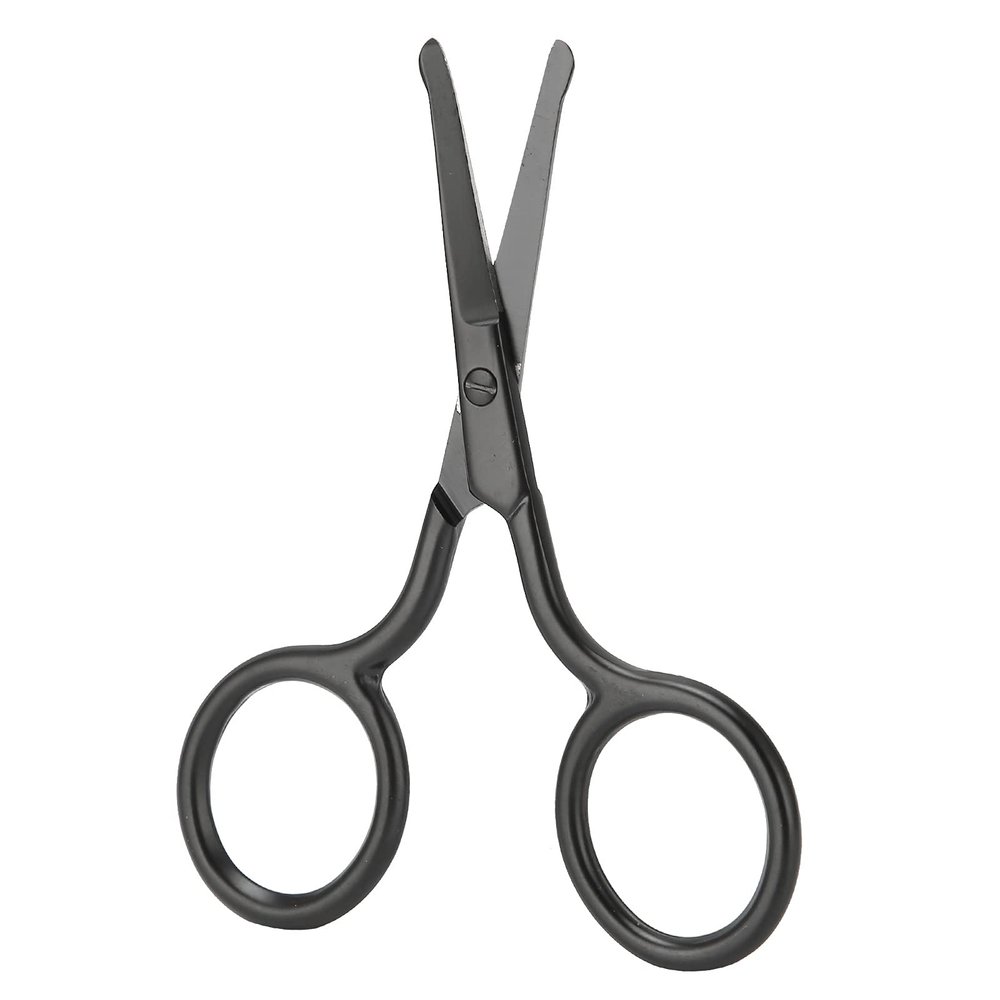 LUCKDANO Nose Hair Scissors Nose Hair Scissors - Stainless Steel Rounded Tip Eyebrow, Beard & Facial Trimmer - Safe & Precise Grooming Tool