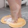 2026 New Shower Foot Scrubber Mat with Suction Cups, 2-in-1 Foot Cleaner and Back Washer Pad,foot scrubber, bathroom foot wash pad (khaki) view 3