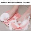 2026 New Shower Foot Scrubber Mat with Suction Cups, 2-in-1 Foot Cleaner and Back Washer Pad,foot scrubber, bathroom foot wash pad (khaki) view 4