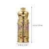 COOPHYA Golden Glass Essential Oil Bottle with Alloy Stopper for Travel view 2