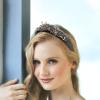 FENICAL Baroque Rhinestone Hairband for Women, Decorative Crystal-embellished Hair Hoop, Dark Gemstone Headband, Elegant Girl Hair Accessory for Parties and Daily Wear view 4