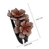 LOORGVEL 4pcs French Style Duckbill Hair Clips for Thick Hair Rhinestone Non-slip Large Bobby Clips for Women Wedding and Updo Styling view 2