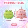 2Pcs Toddler Kids Shower Loofah Sponges, Mesh Bath Exfoliating Body Scrubber with Hanging Rope view 2