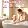 2Pcs Toddler Kids Shower Loofah Sponges, Mesh Bath Exfoliating Body Scrubber with Hanging Rope view 4