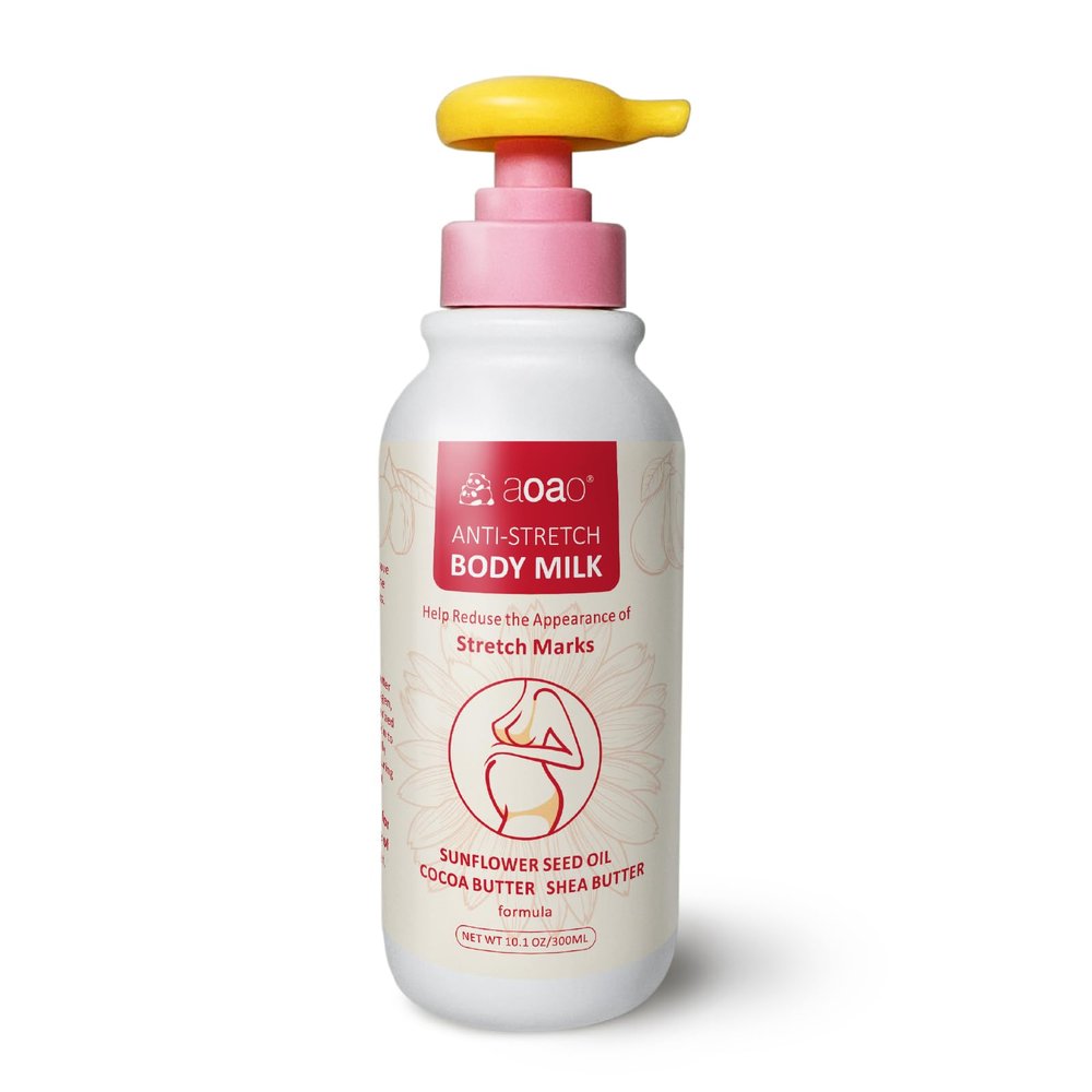 Stretch Mark Lotion for Pregnancy Massages Body & Reduces Scar Appearance, Removes Stretch Mark Prevention, Prenatal & Postnatal Tummy Skin Care, Firming Skin Elasticity for Maternity (10.1 Fl Oz)