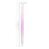 NinthAvenue Basics 2pcs Glass Nail File Nail Etching Tool with Cuticle Pusher Semi- Peach and Yellow and Polishing at Home Or Salon Use view 2