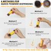 2 IN 1 Mineral Powder Sunscreen Setting Makeup, SPF 50, Brush On Sunscreen Powder for Face & Scalp & Hair, Oil Control Matte Finishing Loose Makeup, Long Lasting Lightweight Breathable(02# Light) view 4