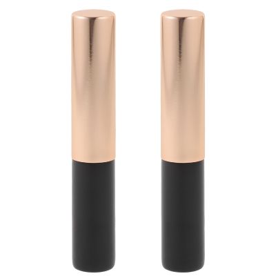Uonlytech Portable Silicone Lipstick Brush with Cap, round Head Lip Brush Concealer Applicator for Lip Makeup, Dustproof Makeup Tool for Women , Black