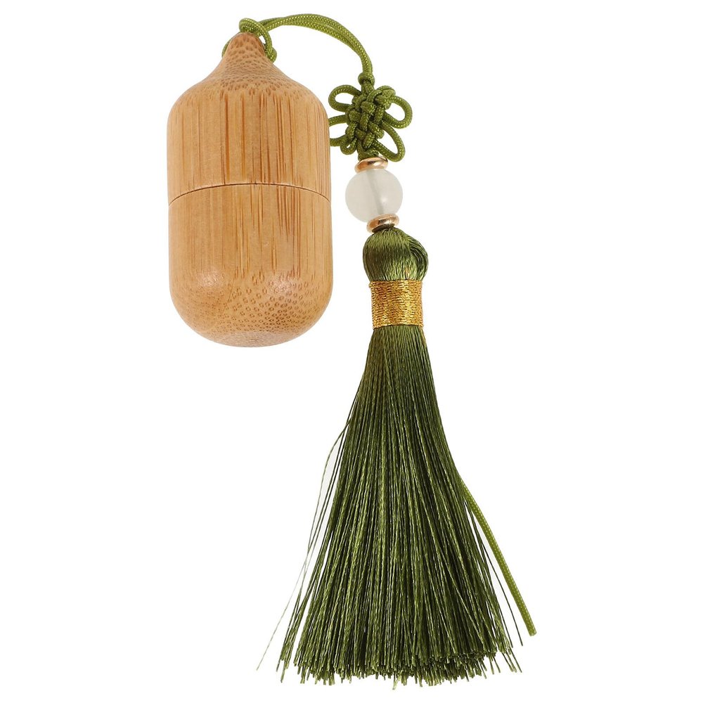Angoily 1ml Essential Oil Roller Ball Bottle, Empty Cosmetic Perfume Container with Green Tassel, Portable Refillable Oil Applicator for Travel and Personal Care