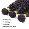 Human Hair Bundles Water Wave Bundles 30 32 34 Inch Unprocessed Brazilian Virgin Wet and Wavy Hair Natural Black 3 Bundle Human Hair Extensions 150g view 4