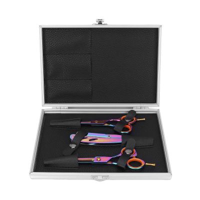Professional Hair Cutting Scissors Set, Stainless Steel Hairdressing Scissors with Ergonomic Handle, Salon Barber Scissors Kit with Storage Bag for Home and Salon Use