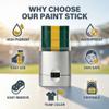 3-Color Face Paint Stick, Soccer Game Day Cheering Makeup, Long-Lasting Sweatproof Sports Face Paint, Easy-Wash Kid-Friendly for Adults & Kids (Green Yellow Green) view 2