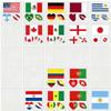 2026 New World Cup Temporary Flag Tattoos (7 Teams) view 1