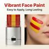 3-Color Face Paint Stick, Soccer Game Day Cheering Makeup, Long-Lasting Sweatproof Sports Face Paint, Easy-Wash Kid-Friendly for Adults & Kids (Red Yellow Red) view 3