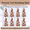 French Curl Braiding Hair, P27/613/Pink, 12 Inch, 8 Packs view 3