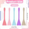 10PCS Silicone Face Mask Brushes, Silicone Facial Mud Applicator Clay Tools Face Cream Applicator Skincare Spatula Spa Makeup Tools for Sleeping Mask, Mud Mask view 2